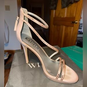 Vera Wang Blush Pink Strappy stiletto size 8